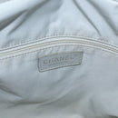 CHANEL Paris Biarritz MM Tote Bag Coated Canvas Silver CC Auth 182784-19