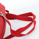 PRADA Backpack Nylon Red Silver Auth 182785A-15