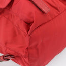 PRADA Backpack Nylon Red Silver Auth 182785A-17