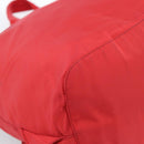 PRADA Backpack Nylon Red Silver Auth 182785A-19