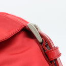PRADA Backpack Nylon Red Silver Auth 182785A-9