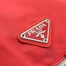 PRADA Backpack Nylon Red Silver Auth 182785A-20
