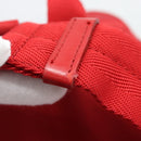 PRADA Backpack Nylon Red Silver Auth 182785A-10