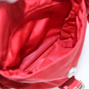 PRADA Backpack Nylon Red Silver Auth 182785A-26