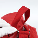 PRADA Backpack Nylon Red Silver Auth 182785A-7