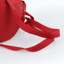 PRADA Backpack Nylon Red Silver Auth 182785A-8