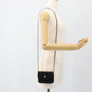 CHANEL Chain Mini Matelasse 12 Shoulder Bag Cotton Black Gold CC Auth 182787SM-21
