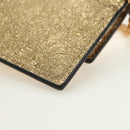 VERSACE Chain Shoulder Pouch Card Case Leather Gold Auth 182790V-16