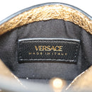 VERSACE Chain Shoulder Pouch Card Case Leather Gold Auth 182790V-11