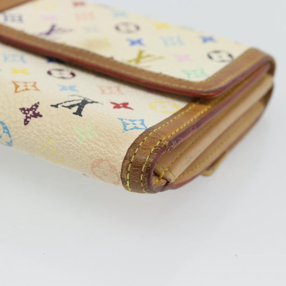 LOUIS VUITTON Multicolor Porte Monnaie Billets Cartes Credit M92983 Auth 182791
