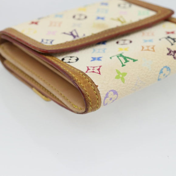 LOUIS VUITTON Multicolor Porte Monnaie Billets Cartes Credit M92983 Auth 182791