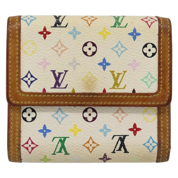 LOUIS VUITTON Multicolor Porte Monnaie Billets Cartes Credit M92983 Auth 182791