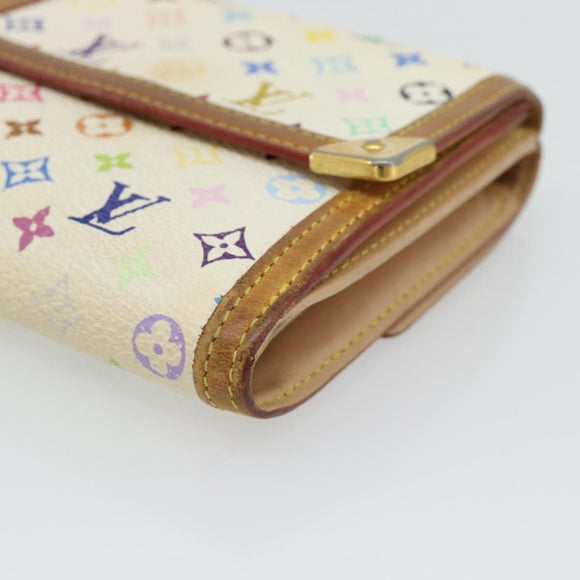 LOUIS VUITTON Multicolor Porte Monnaie Billets Cartes Credit M92983 Auth 182791