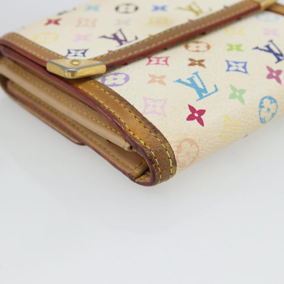 LOUIS VUITTON Multicolor Porte Monnaie Billets Cartes Credit M92983 Auth 182791
