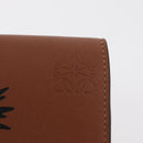 LOEWE Studio Ghibli Collaboration Compact Wallet Leather Brown Auth 182792SM-13