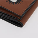 LOEWE Studio Ghibli Collaboration Compact Wallet Leather Brown Auth 182792SM-8