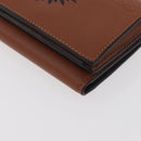 LOEWE Studio Ghibli Collaboration Compact Wallet Leather Brown Auth 182792SM-9