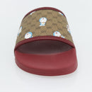 GUCCI Micro GG Supreme Fujiko Pro Doraemon Sandals PVC 655026 Auth 182793SM-15