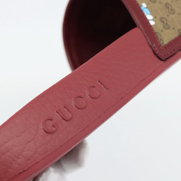 GUCCI Micro GG Supreme Fujiko Pro Doraemon Sandals PVC 655026 Auth 182793SM