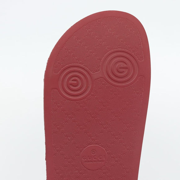 GUCCI Micro GG Supreme Fujiko Pro Doraemon Sandals PVC 655026 Auth 182793SM