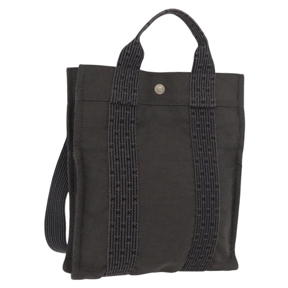 HERMES Her Line Sac A Dos PM Backpack Canvas Gray Auth 182804