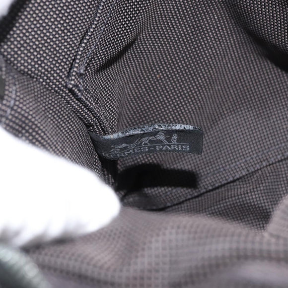 HERMES Her Line Sac A Dos PM Backpack Canvas Gray Auth 182804