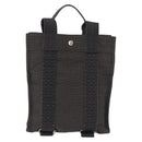 HERMES Her Line Sac A Dos PM Backpack Canvas Gray Auth 182804-3