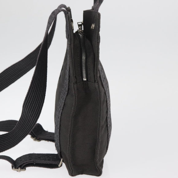 HERMES Her Line Sac A Dos PM Backpack Canvas Gray Auth 182804
