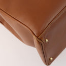 GUCCI Bamboo Hand Bag Leather 2way Brown Gold 002 2855 0322 0 Auth 182806-17