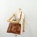 GUCCI Bamboo Hand Bag Leather 2way Brown Gold 002 2855 0322 0 Auth 182806-23
