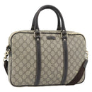 GUCCI GG Supreme Hand Bag PVC 2way Beige Gold 322287 Auth 182807-1
