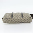 GUCCI GG Supreme Hand Bag PVC 2way Beige Gold 322287 Auth 182807-5