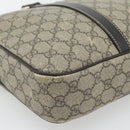 GUCCI GG Supreme Hand Bag PVC 2way Beige Gold 322287 Auth 182807-16
