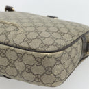 GUCCI GG Supreme Hand Bag PVC 2way Beige Gold 322287 Auth 182807-17