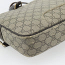 GUCCI GG Supreme Hand Bag PVC 2way Beige Gold 322287 Auth 182807-18