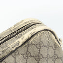 GUCCI GG Supreme Hand Bag PVC 2way Beige Gold 322287 Auth 182807-10