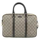 GUCCI GG Supreme Hand Bag PVC 2way Beige Gold 322287 Auth 182807-13