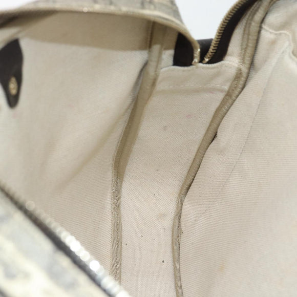 GUCCI GG Supreme Hand Bag PVC 2way Beige Gold 322287 Auth 182807