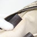 GUCCI GG Supreme Hand Bag PVC 2way Beige Gold 322287 Auth 182807-12