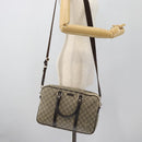 GUCCI GG Supreme Hand Bag PVC 2way Beige Gold 322287 Auth 182807-24