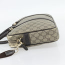 GUCCI GG Supreme Hand Bag PVC 2way Beige Gold 322287 Auth 182807-3