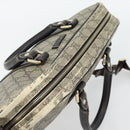 GUCCI GG Supreme Hand Bag PVC 2way Beige Gold 322287 Auth 182807-6