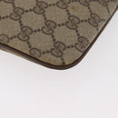 GUCCI GG Supreme Web Sherry Line Bag PVC Beige Gold 904 02 047 Auth 182808-14