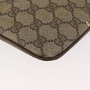 GUCCI GG Supreme Web Sherry Line Bag PVC Beige Gold 904 02 047 Auth 182808-16