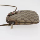 GUCCI GG Supreme Web Sherry Line Bag PVC Beige Gold 904 02 047 Auth 182808-4