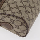 GUCCI GG Supreme Web Sherry Line Tas PVC Beige Goud 56 02 088 Auth 182809-14