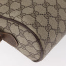 GUCCI GG Supreme Web Sherry Line Tas PVC Beige Goud 56 02 088 Auth 182809-16