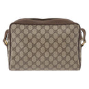 GUCCI GG Supreme Web Sherry Line Tas PVC Beige Goud 56 02 088 Auth 182809-2