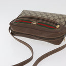 GUCCI GG Supreme Web Sherry Line Tas PVC Beige Goud 56 02 088 Auth 182809-6