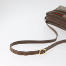 GUCCI GG Supreme Web Sherry Line Tas PVC Beige Goud 56 02 088 Auth 182809-7